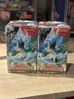 Pokemon Paldea Evolved Half Booster Box New & Sealed x2 - Image 2