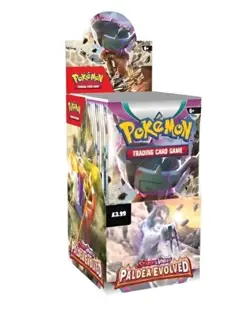 Pokemon TCG: Paldea Evolved Sealed Half Booster Box (18 Packs) 5060705220566 - Image 1
