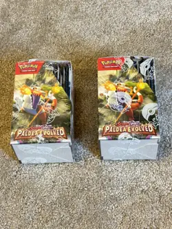 2x Pokemon Paldea Evolved Half Booster Box - Factory Sealed (36 packs) - Image 3
