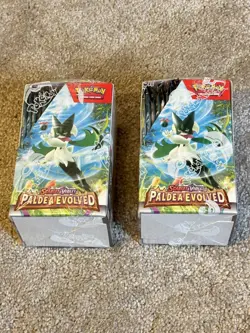 2x Pokemon Paldea Evolved Half Booster Box - Factory Sealed (36 packs) - Image 4