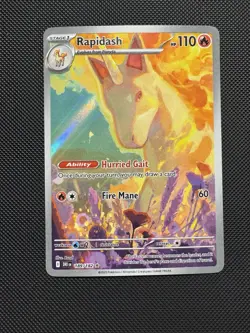 Pokemon TCG Rapidash 189/182 SV10: Destined Rivals Illustration Rare Near Mint - Image 1