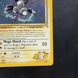 Pokemon Vintage Holo Swirl Lt. Surge's Magneton Gym Heroes Wotc 2000 - Image 4