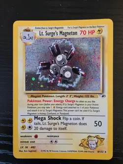 Lt. Surge's Magneton 8/132 Holo Gyn Heroes Pokemon TCG LP Lightly Played English - Image 1