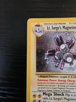 Lt. Surge's Magneton 8/132 Holo Gyn Heroes Pokemon TCG LP Lightly Played English - Image 2
