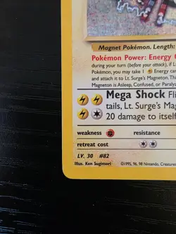 Lt. Surge's Magneton 8/132 Holo Gyn Heroes Pokemon TCG LP Lightly Played English - Image 3
