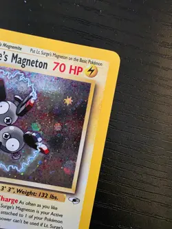 Lt. Surge's Magneton 8/132 Holo Gyn Heroes Pokemon TCG LP Lightly Played English - Image 5