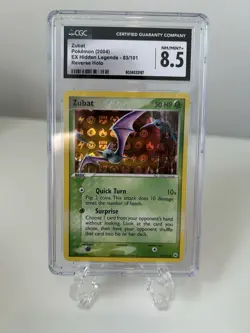 2004 Pokemon Zubat EX Hidden Legends 83/101 Reverse Holo CGC 8.5 NM+ - Image 1