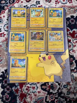 Lot of Pokemon Cards with Pokemon Binder - all Pikachu - Image 1