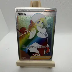 Pokemon Melony Trainer Secret Rare Holo 218/198 Chilling Reign TCG Card - Image 1