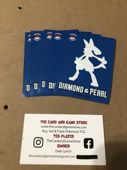 5 Pokemon Sleeves Pokemon Organized Play Lucario Diamond Pearl 2007 Card TCG - Image 1