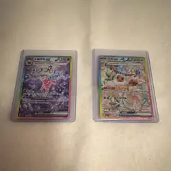 Pokemon TCG 2 Card Lot ex SAR Holo Chinese SV6a Eevee ex Espeon ex - Image 1