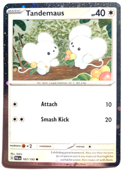 Pokemon Tandemaus! (Cosmos Holo) + FREE extra Rare card! - Image 1