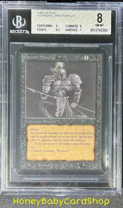 MTG Limited Edition Alpha 1993 Hypnotic Specter BGS 80 NMMT Old School 9 G2U - Image 1