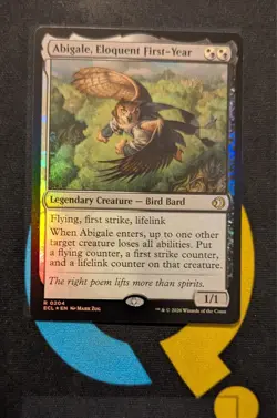 Abigale, Eloquent First-Year Foil Rare ECL 204 Lorwyn Eclipsed MTG - Image 1