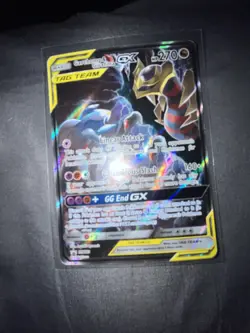 Pokemon TCG Garchomp & Giratina GX Full Art Holo Card SM193 Tag Team - Image 1