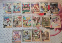Lot Of 16 Full Art Trainer Pokemon Cards NM-MINT - Image 1