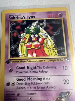 Sabrina’s Jynx 1st Edition Gym Heroes 59/132 WOTC Vintage Pokemon - Image 2