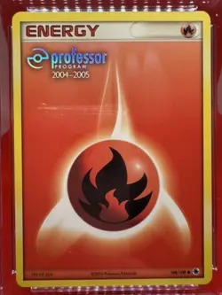 Fire Energy (2004-2005) 108/109 Professor Program Pokemon CGC NM+ 7.5 Stamped - Image 3