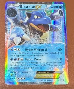 POKEMON TCG BLASTOISE EX GENERATIONS HOLO 17/83 MINT FROM PACK TO SLEEVE - Image 1