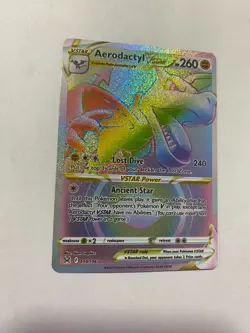 Aerodactyl VSTAR 199/196 SWSH10: Lost Origin Secret Rare - NM - Image 1