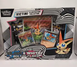 Pokemon TCG Black Bolt & White Flare Victini Illustration Collection Box - Image 1