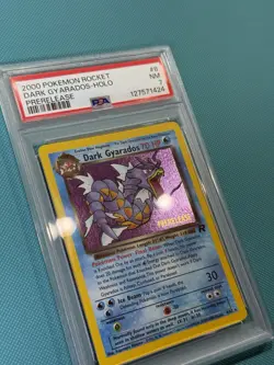 PSA 7 Pokemon Gyarados No. 8 Prerelease Team Rocket Pokemon / Promo 2000 - Image 3