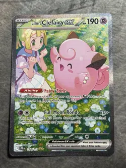 Lillie’s Clefairy EX SIR 184/159 Pokemon TCG Journey Together NM/LP Great Center - Image 1