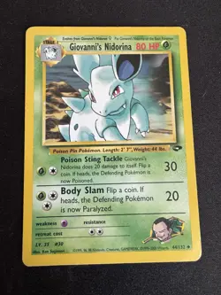Giovanni's Nidorina 44/132 - Gym Challenge - Pokemon TCG - MP - Image 1