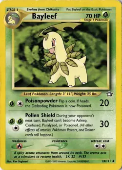 Bayleef (28) 028/111 - Neo Genesis - Pokemon - MP - Image 1