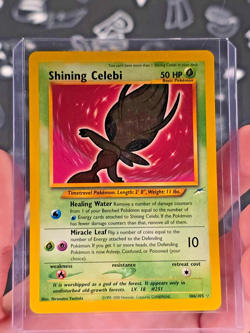Pokemon TCG Shining Celebi Neo Destiny 106/105 Holo Unlimited Shiny Holo Rare - Image 3