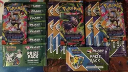 Pokemon TCG Phantasmal Flames & Prize Pack Series 7 & 8 Sealed Booster Packs Lot - Image 1