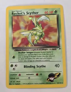 Pokemon TCG - Rocket’s Scyther - Gym Heroes 13/132 - Holo - LP - Image 1