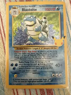 Pokemon TCG Blastoise 2/102 Base Set 2 Holo Rare Holo English - Image 1