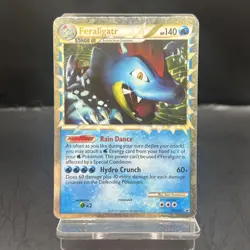 Pokemon TCG Feraligatr HGSS07 Black Star Promo Prime Holo MP. - Image 1
