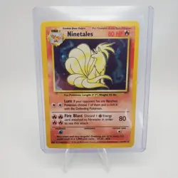 Ninetales Holo Rare Base Set 12/102 1999 Vintage Pokemon TCG - LP - Image 3