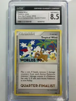 2009 Pokemon World Championship Tropical Wind Quarter Finalist #DP25 CGC 8.5 - Image 1
