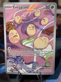 Pokemon 2024 SV Surging Sparks Exeggcute 192/191 Illustration Rare Near Mint - Image 1