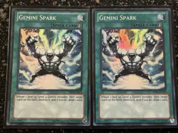 Yugioh 2x Gemini Spark AP02 Super Rare - Image 1