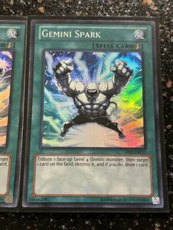 Yugioh 2x Gemini Spark AP02 Super Rare - Image 4