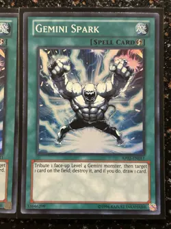 Yugioh 2x Gemini Spark AP02 Super Rare - Image 5