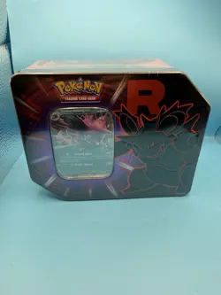 Pokemon TCG Team Rocket Nidoking Destined Rivals Tin Brand New Sealed 5 Packs - Image 1