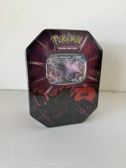 Pokemon TCG Destined Rivals Team Rocket Tin Nidoking Ex Brand New Sealed - Image 1