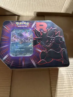 Pokemon TCG Team Rocket Nidoking Destined Rivals Tin Brand New Factory Sealed - Image 1