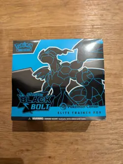 Pokemon TCG Black Bolt Elite Trainer Box ETB New Sealed Pokemon Centre - Image 1