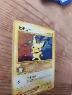 Pokemon Neo Genesis Pichu Card No. 172 Holo Rare Japanese (Swirl) LP/MP - Image 3