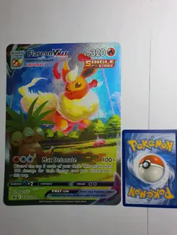 New: 2021 Pokemon TCG Flareon VMAX SWSH180 Jumbo Cards Holo Promo Card - Image 1