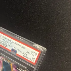 CHARIZARD V PSA 10 GEM MINT BLACK STAR PROMO SWSH050 CHAMPIONS PATH POKEMON 2020 - Image 4