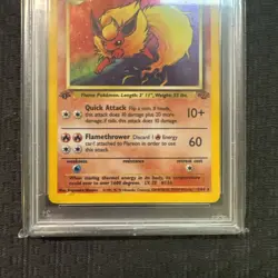 PSA 1999 Pokemon 1ST EDITION Jungle Flareon 3/64 Holo - PSA 5 - WOTC - Image 4