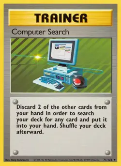 Computer Search - 71/102 - Pokemon Base Set Unlimited Rare Card WOTC LP - Image 1