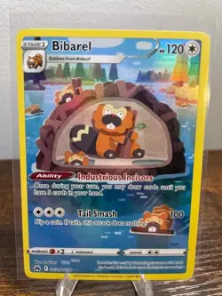 Pokemon TCG Bibarel GG25/GG70 SWSH Crown Zenith Galarian Gallery Full Art NM - Image 1